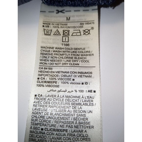 Old Navy Blue White Polka Dot Tank Top Size Medium - Picture 7 of 7